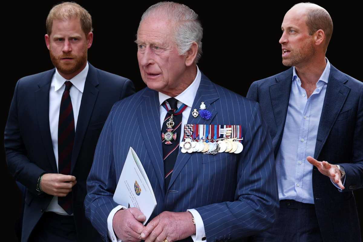 Harry, William e Re Carlo