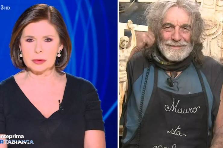 Mauro Corona e Bianca Berlinguer