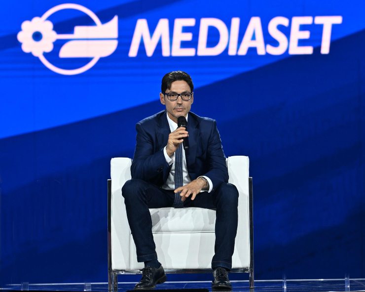 Pier Silvio Berlusconi durante la presentazione palinsesto Mediaset