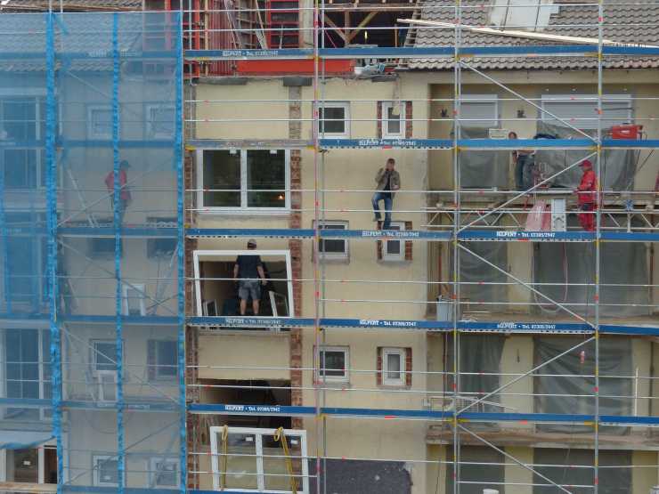 Lavori edili in un condominio