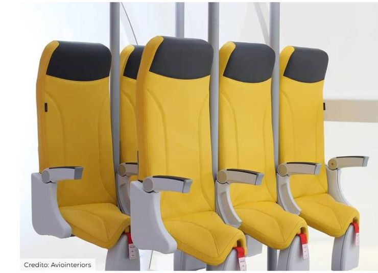 Sedili aereo per soli posti in piedi