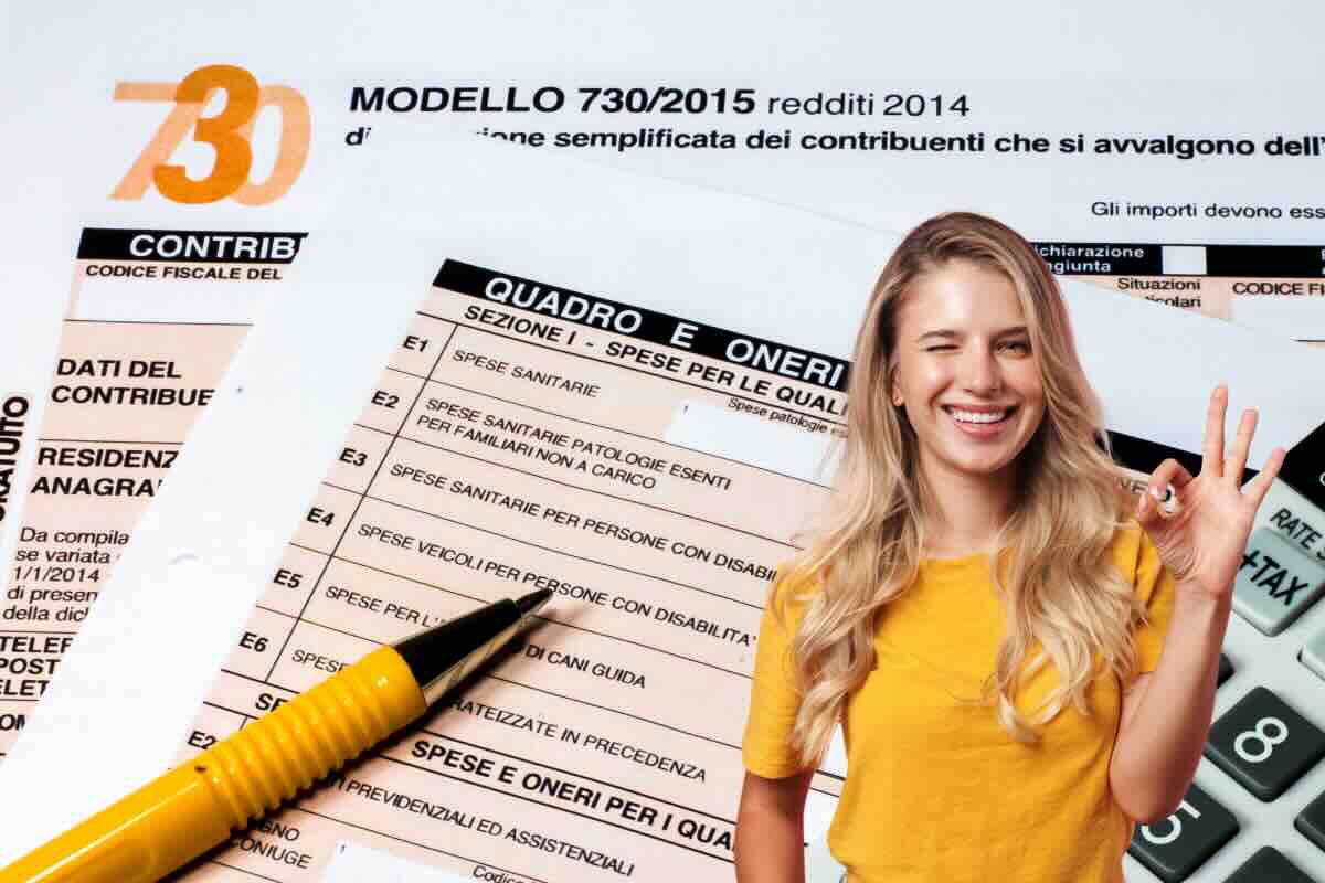 donna felice e dichiarazione dei redditi 730