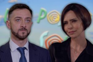 logo upas sullo sfondo e gennaro ed elena
