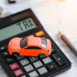 Modellino auto calcolatrice