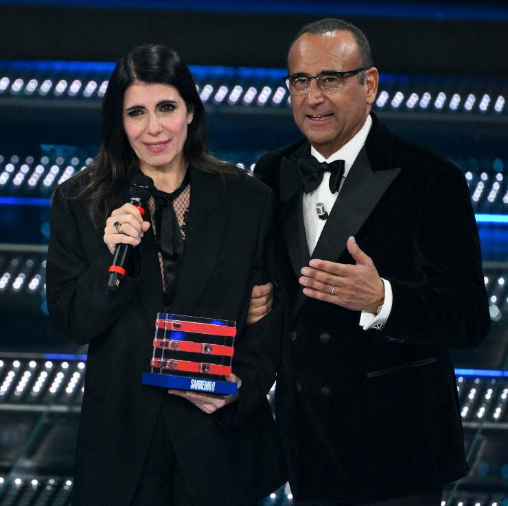 Carlo Conti con Giorgia
